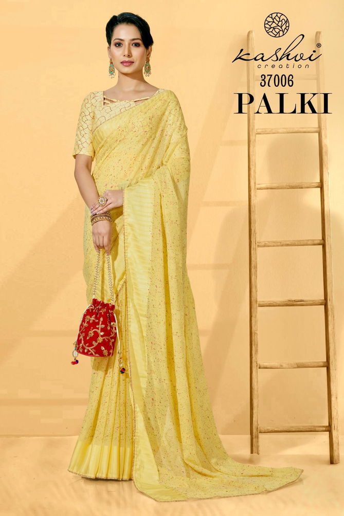 Palki By Kashvi 37001-37005 Georgette Sarees Catalog